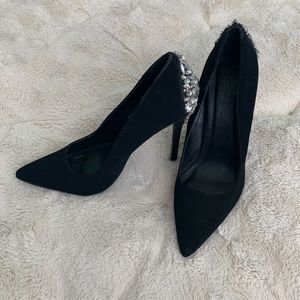 Charlotte Russe Jeweled Black Stiletto